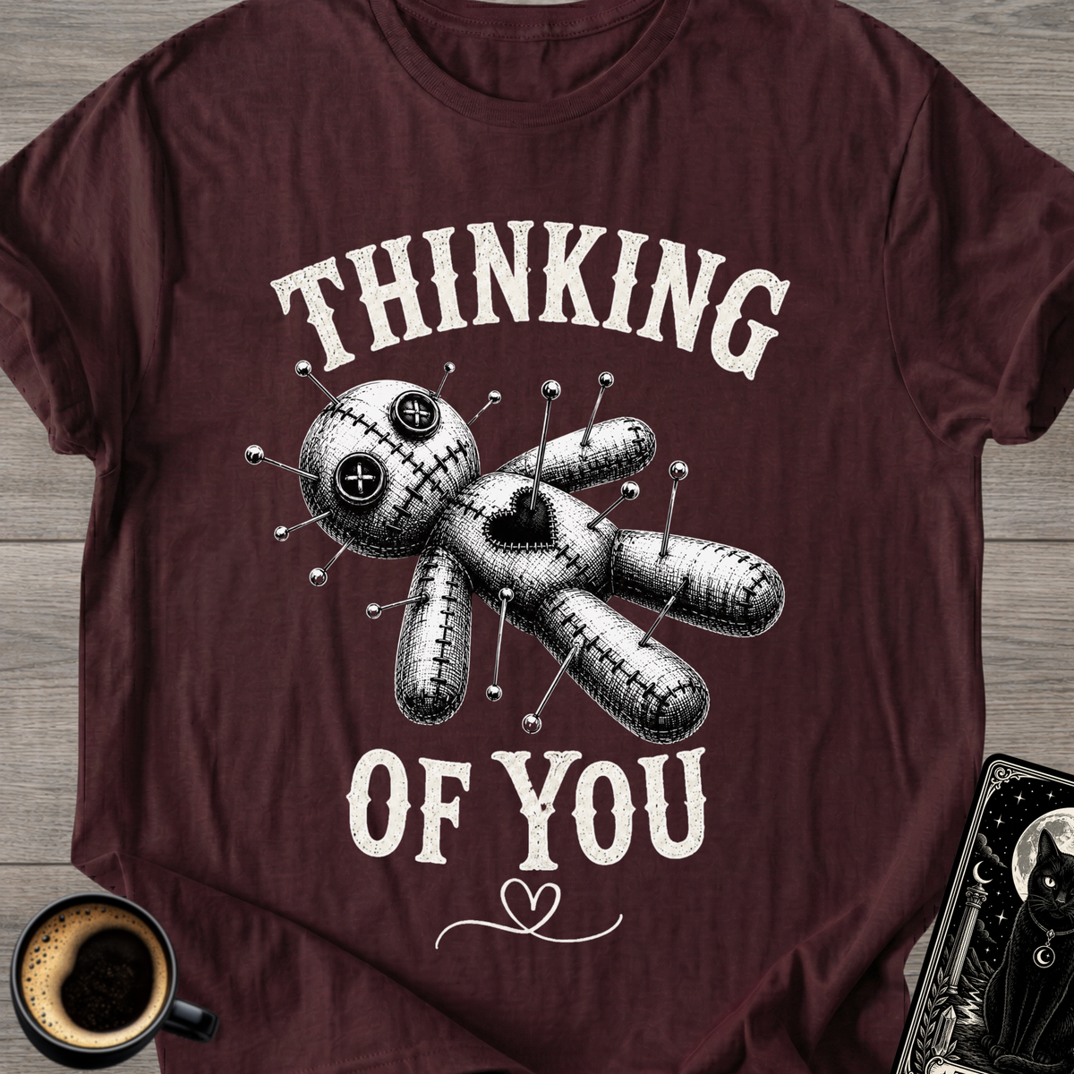 'Thinking of You' Voodoo Doll  with Heart T-Shirt